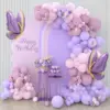 Kit ghirlanda palloncino rosa e viola 2