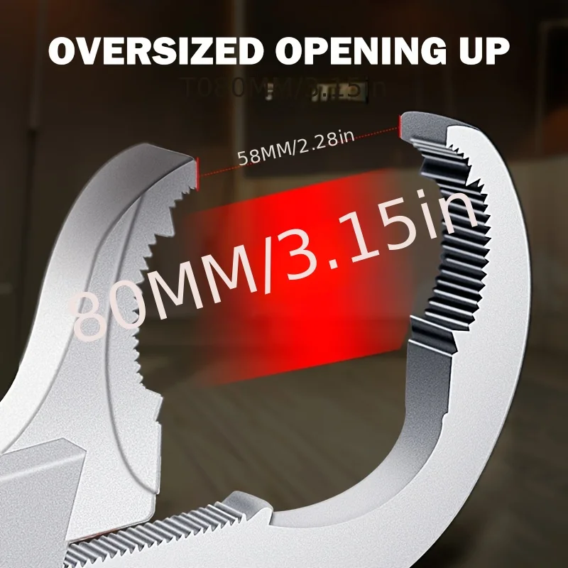 Universal Adjustable Wrench_ the Perfect Plumbing Tool for Faucet & Sink Repairs