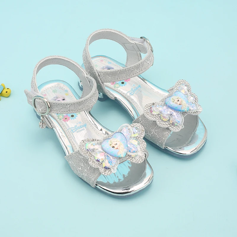 
 Новинка, модные детские сандалии принцессы, летняя обувь с кристаллами, детские сандалии для девочек  