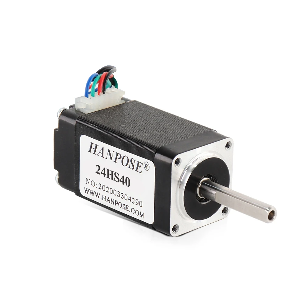 Hanpose 20HS40 0,03 N·m 40 mm Srebrny 0,8 A 4,8 V Śrubowy minisilnik krokowy do akcesoriów drukarki 3D Silnik krokowy Nema 8