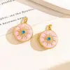 Xl4665 sun photo clip pendant-gold with pink-openable