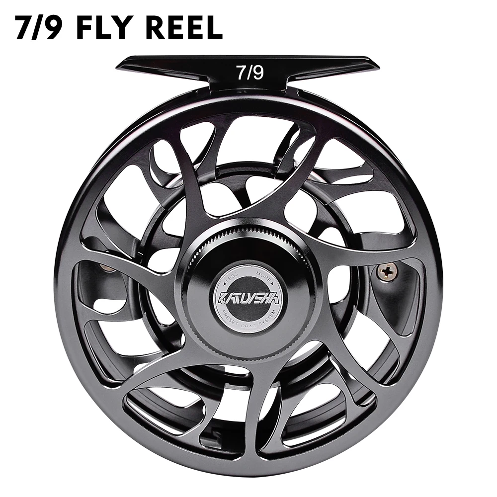 Metal Fly Fishing Reel 5/7 7/9 9/10 Wt Fishing Tackle With Line