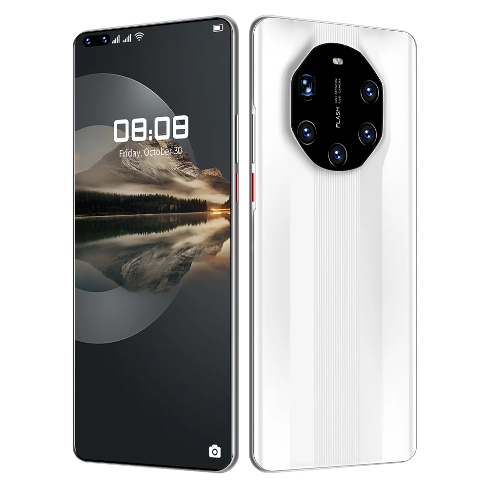 
 Мобильный телефон Mate40 RS 5,8 дюйма 5G LET, пять камер, Android смартфоны MTK6889Ultra, моноблок, две SIM-карты, мобильный телефон 12 + 512 Гб  
