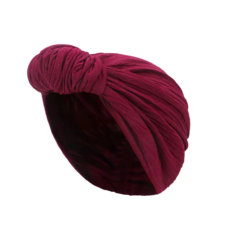 Новый модный тюрбан, повязка на голову, женские головные повязки с узлом, шапки