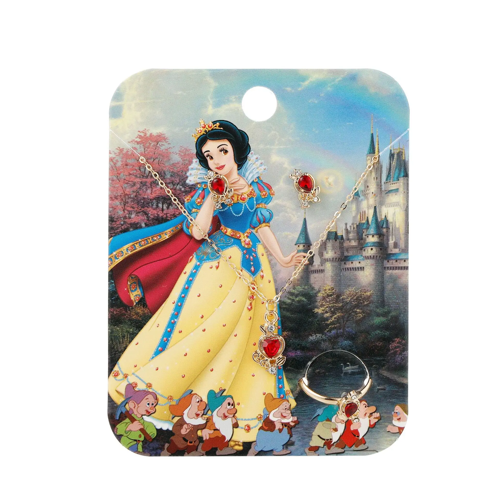 Hot Princess Jewelry Set For Children Gift Alloy Snowflakes Cartoon ...