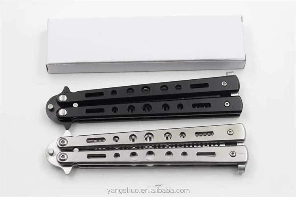 Outdoor Practice Foldable Comb Butterfly Comb Knife Novel Stainless Steel Butterfly Comb Modeling Tool Home Salon