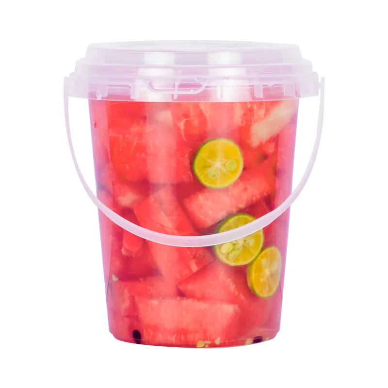 Hot Sale Boba Bucket Disposable 1000ml 32oz Plastic PP Boba Drinking Fruit  Tea Bucket Cups with Lids and Handle - China Plastic Cup and Bubble Tea Cups  price