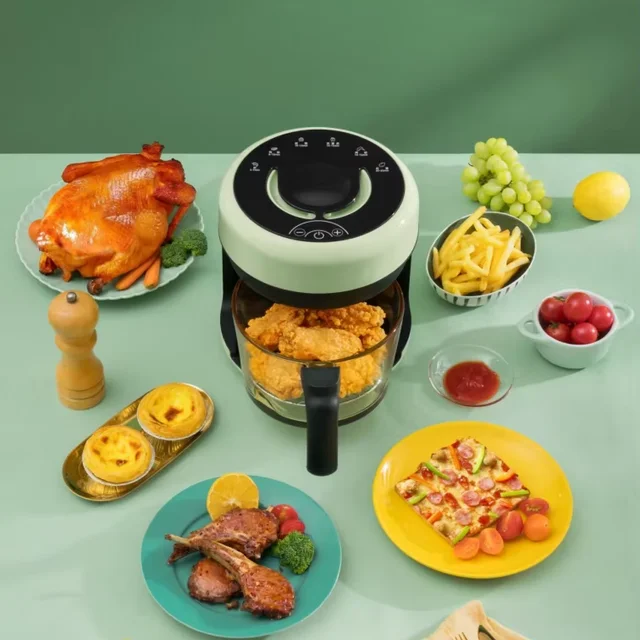 Manufacturer Custom White Electric Air Fryer Oven Digital Air Fryer for Cooking Food