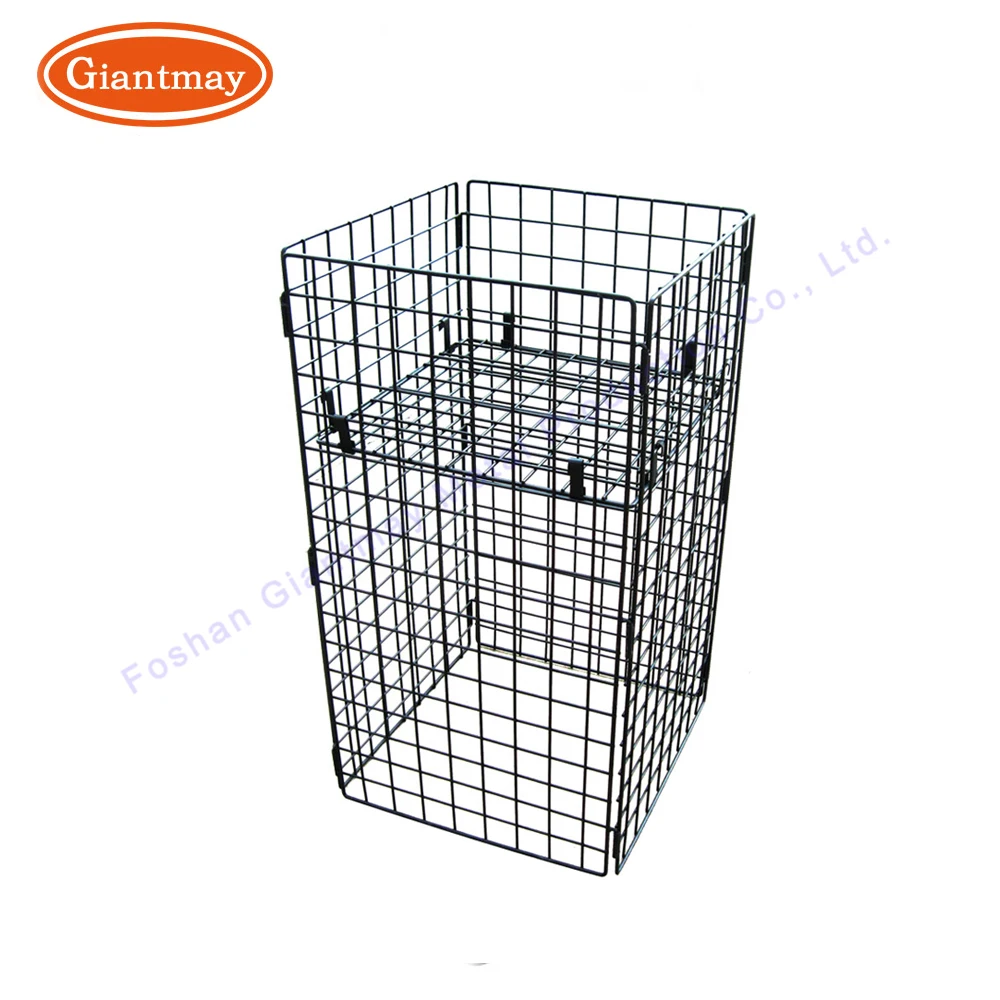 Details about   Cage Bin Store Display metal 39" x 32" x 28" Chrome Wire square Enclosure 