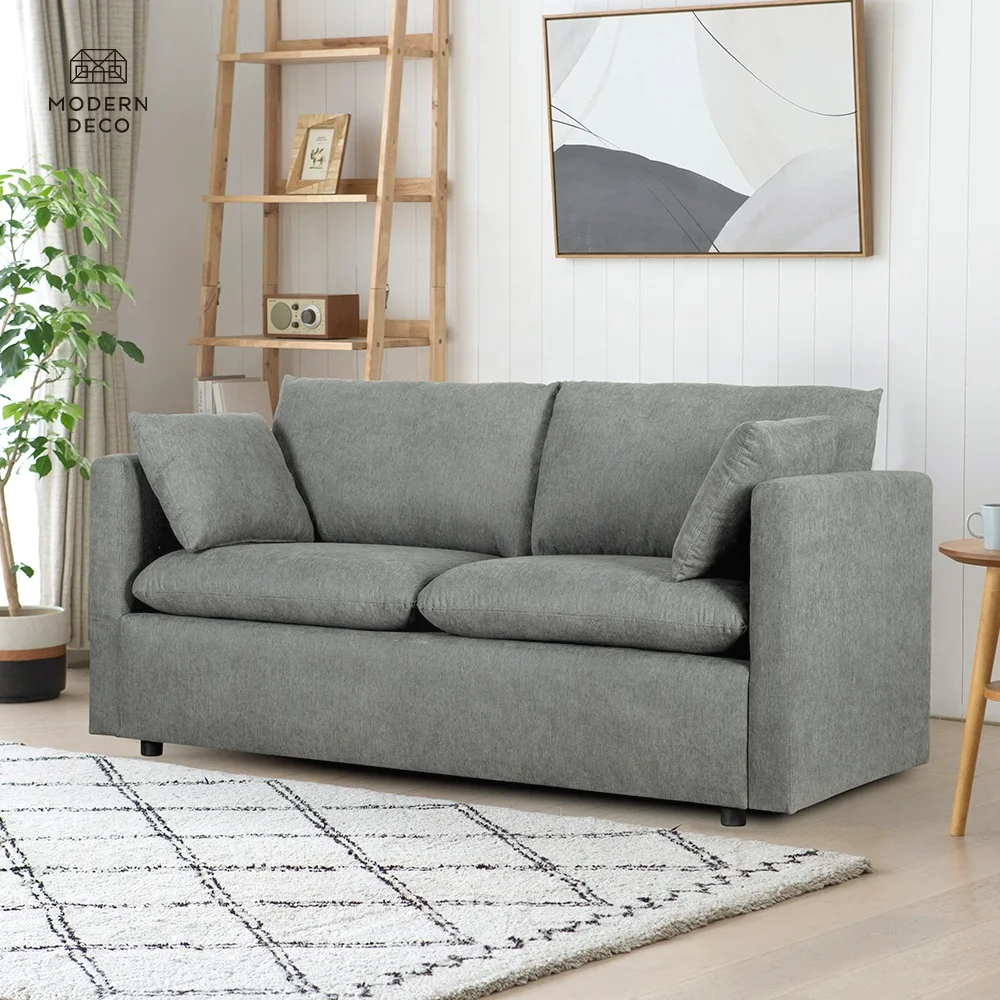 Canapé en forme de I 2 Places pour Meubles de Salon Montage Facile Petit Taille Siège DurABLE