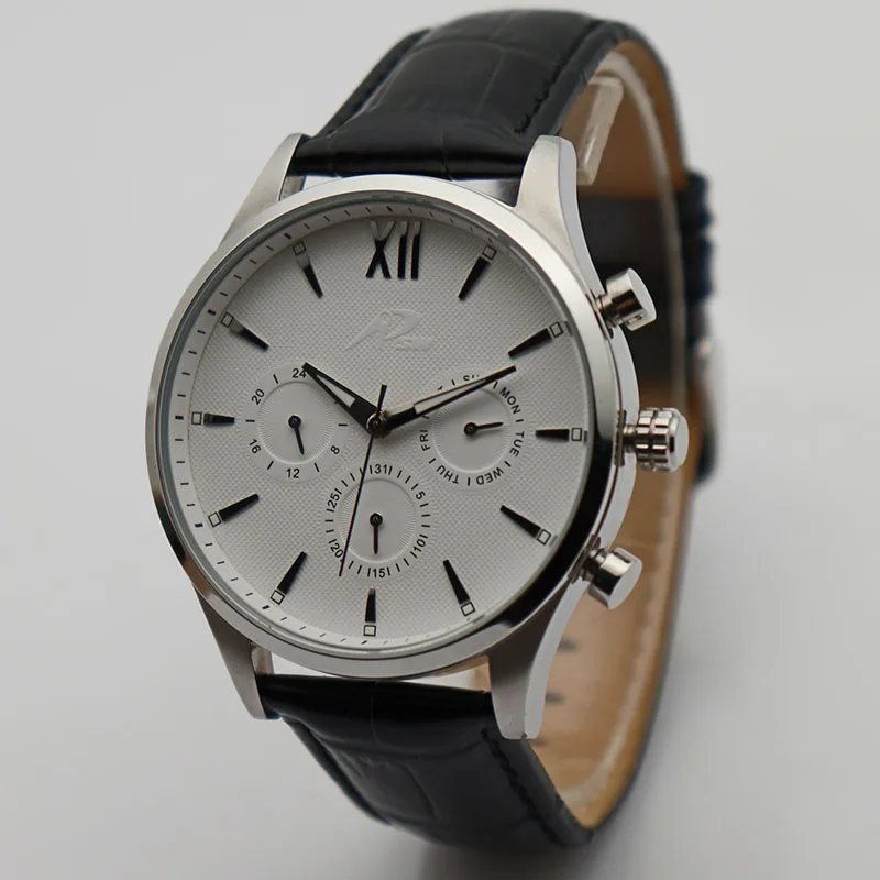 Epson Movement Quartz Watches Luxury Watches Men Chronograph Stainless  Steel Wristwatch Custom Watch