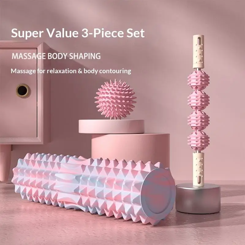 Rolling Massage Gadget Moon-Shaped Yoga Stick Home Solid Foam Roller Equipment product detail 1