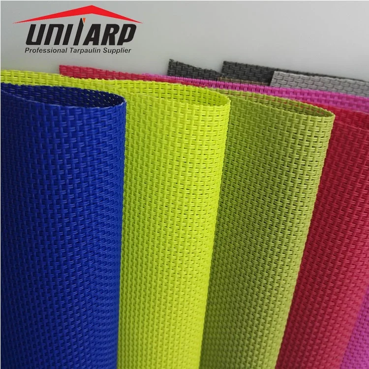 Sun Protection 1000D Reinforced Polyester PVC Coated Mesh Roller Blind Mesh Fabrics