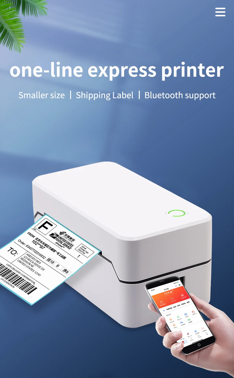 Bluetooth Usb Thermal Shipping Label Printer Sticker Printer,Widely