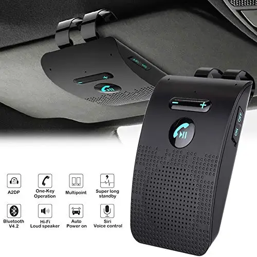 Clip de pare-soleil BLS-pro6 sans fil Bluetooth V4.1 Kit voiture