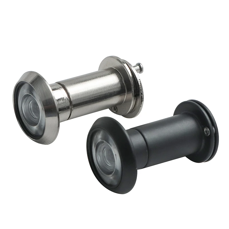 2-Pack Door Peephole Viewer With Privacy Cover – 180° Wide Angle, Fits Doors 1.77” To 2.95” Thick, Includes Drill Bit (Black)