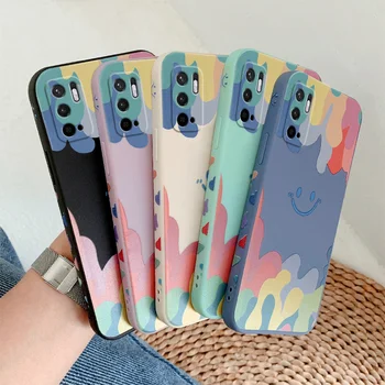 Newest Fashion Smile Side Print Silicone Soft Phone Cases For Xiaomi Redmi Note 10 Pro 5G K40 Mi 11 Cover Mobile Bag Funda Coque