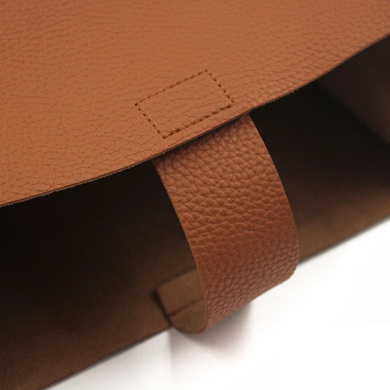 Modern Decorative Leather Rectangular Tissue Box Case Household Foldable Home Restaurant PU Leather Organizer