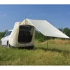 Poste de tienda extendido beige