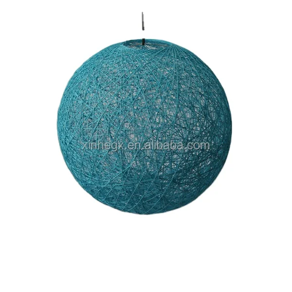 XH Handmade Woven Paper String Lantern Durable Decorative Durable Paper Ball Lamp Shade Pendent Light