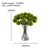 Artificial Green Dianthus With Glass Vase - FYA0097
