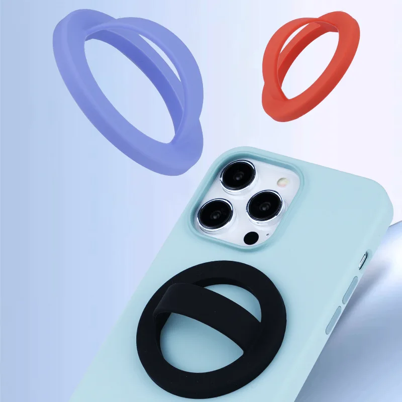 Silicone  Magnetic Phone Grip Finger Ring Powerful magnetic wristband phone ring