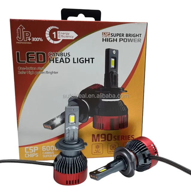 12V 90W Super Bright Led Headlight H4 H1 H3 H7 9005 9006 Good Quality Led Bulbs for Toyota