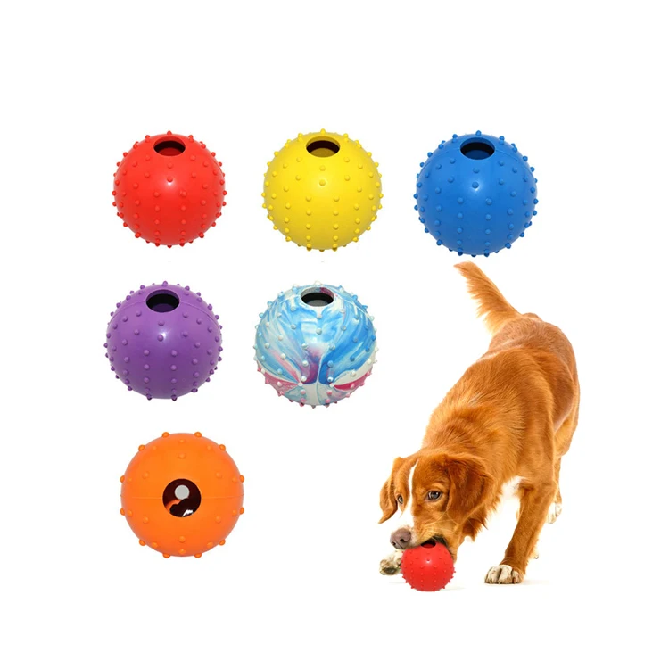 Customized Taste Pet Interactive Dog Toy Rubber Balls Durable Dog Ball