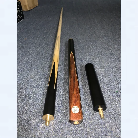 Snooker Cue 3/4pc Ash Wood Que Sticks With Mini Butt Extension