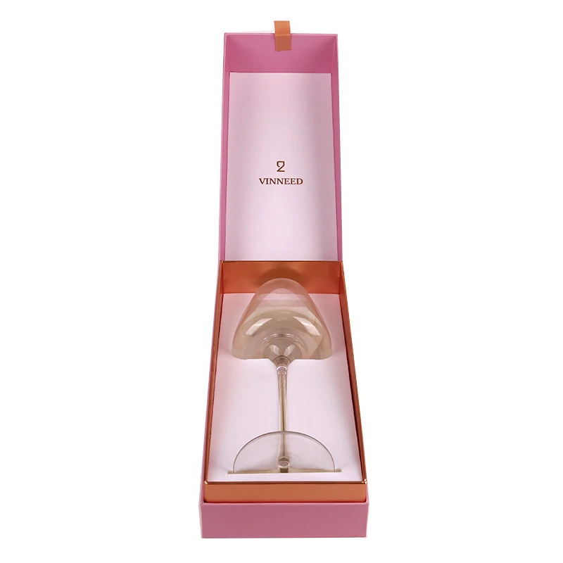 Cardboard Champagne Flute Glasses Boxes Custom Individual Wine Glass