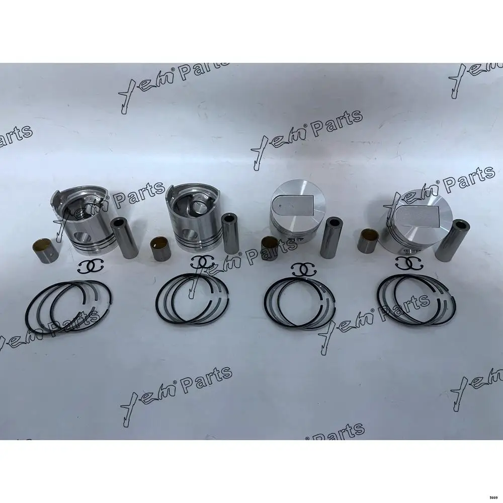 Cylinder Piston Kit With Piston Ring Fit for Mitsubishi 4DQ5 Forklift Excavator Skid Steer Aftermarket Parts