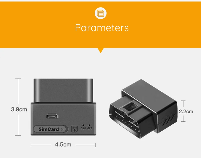 Protrack New Design Small 2g 3g 4g Vehicle Sim Card Gps Tracker Obd2