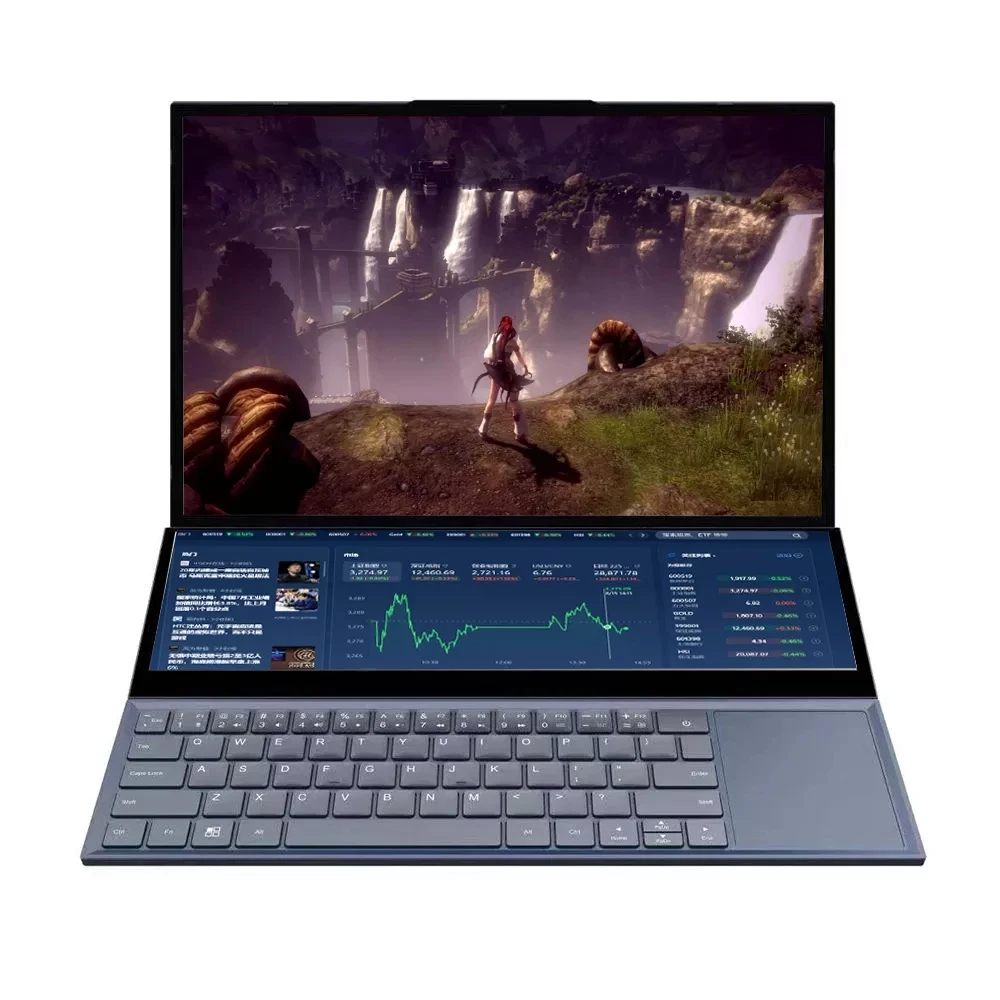 Oem Double Screen 16+14 Inch Laptop Computer Touch Screen Best Buy Core