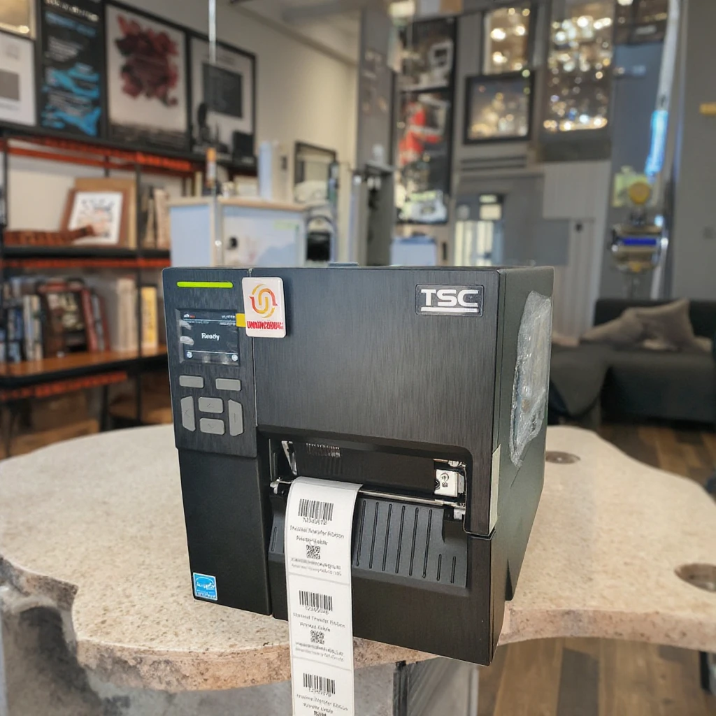 TSC MF3410 Industrial Barcode Label Printer - Automatic Cut, Matte