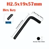 H2.5x19x57 Ossido Nero