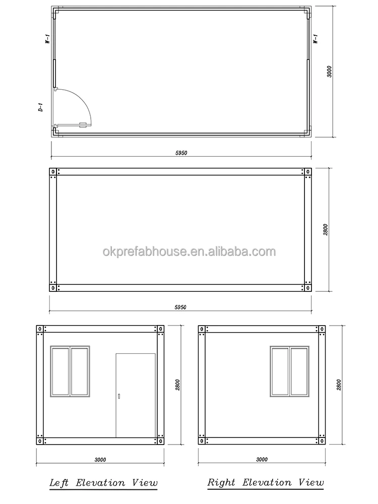 Okprefab Modular Prefabricated Container Prefab Light Steel Metal ...