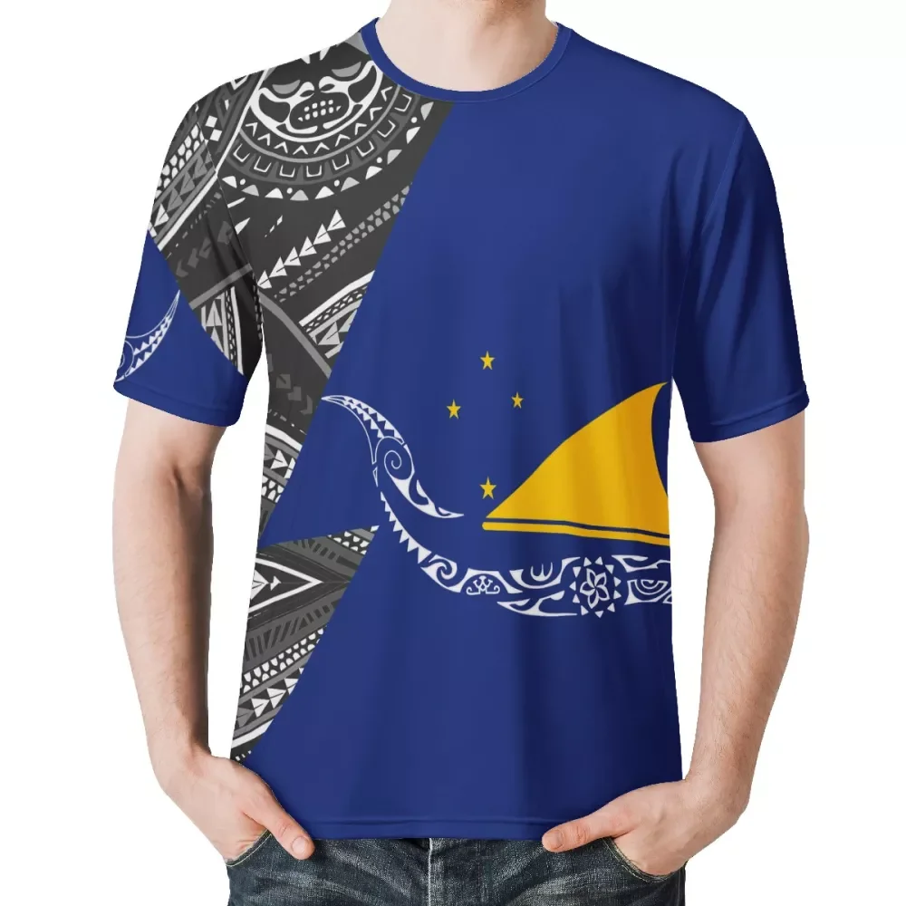 Wholesale Plus Size Polynesian Samoa Tribal Design Blue Tshirt NFL American  Football Team Clothing Custom Man T-shirt Fashion Men Shirt From  m.