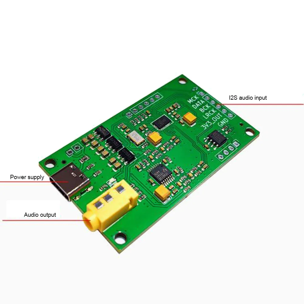 Taidacent ES9038Q2M I2S DSD Audio Decoder Board 32bit 768khz Digital Audio Converter USB DAC ES9038 for Raspberry PI