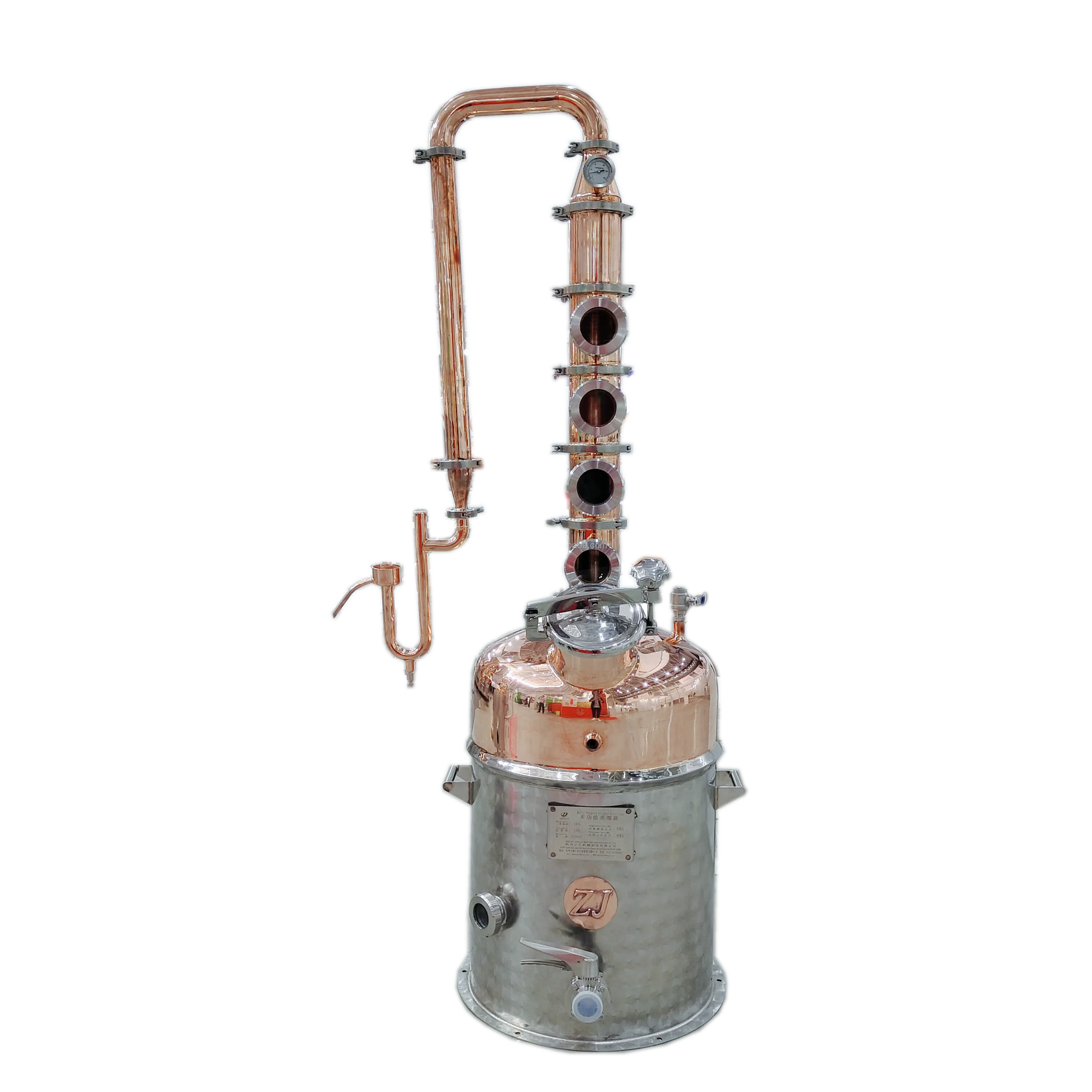 200l Vodka Reflux Mini Distillation Column Home Alcohol Distiller