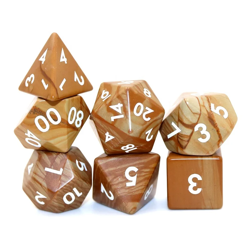 Conjunto de Dados RPG Poliédricos Personalizáveis DND com Dados de Pedras Preciosas Cores Personalizáveis Acessórios para Jogos de Tabuleiro Embalagem Personalizada Entrega em 3 a 5 Dias