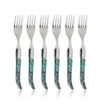 Turquoise 5'' Steak forks