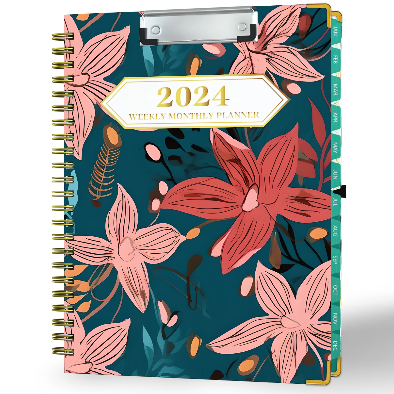 Custom 2024 Planner Book Spiral Binding Weekly Monthly Planner Notebook   H4cf20b7ce319483cbac7483e97b26933X 