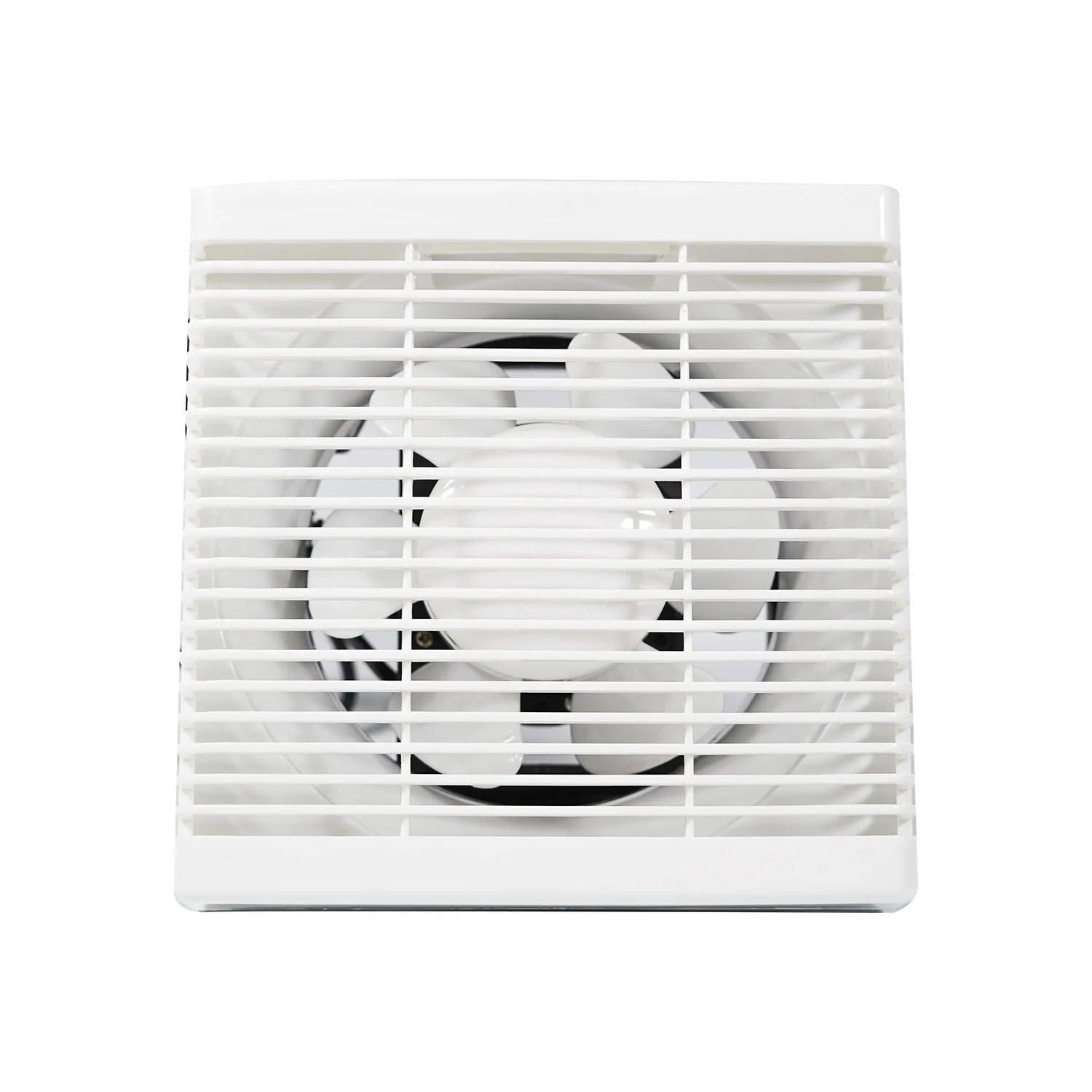 Wholesale 4 6 inch Plastic Metal back Square Wall mounted Window shutter bathroom exhaust fan Kitchen Ventilation Fan