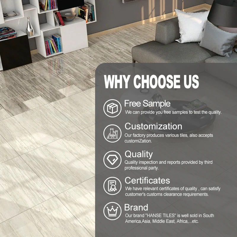 Bright Red Ceramic Vitrified Porcelain Marble Floor Tiles-Modern Design Firebrick Function