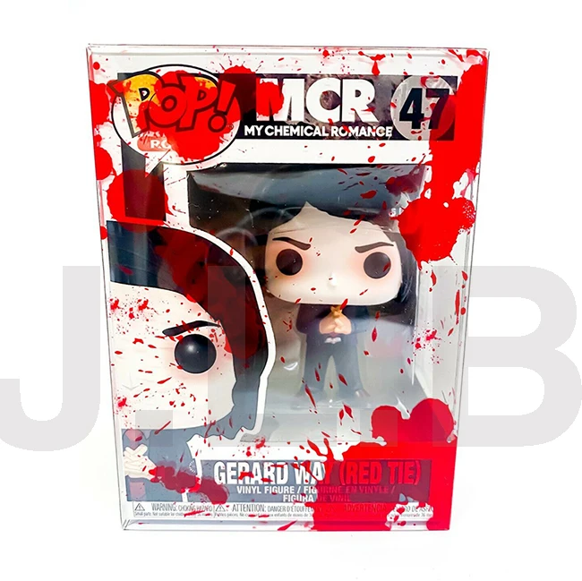 Red Blood Splatter Various Thickness Funko POP Protector for Vinyl Toy Case