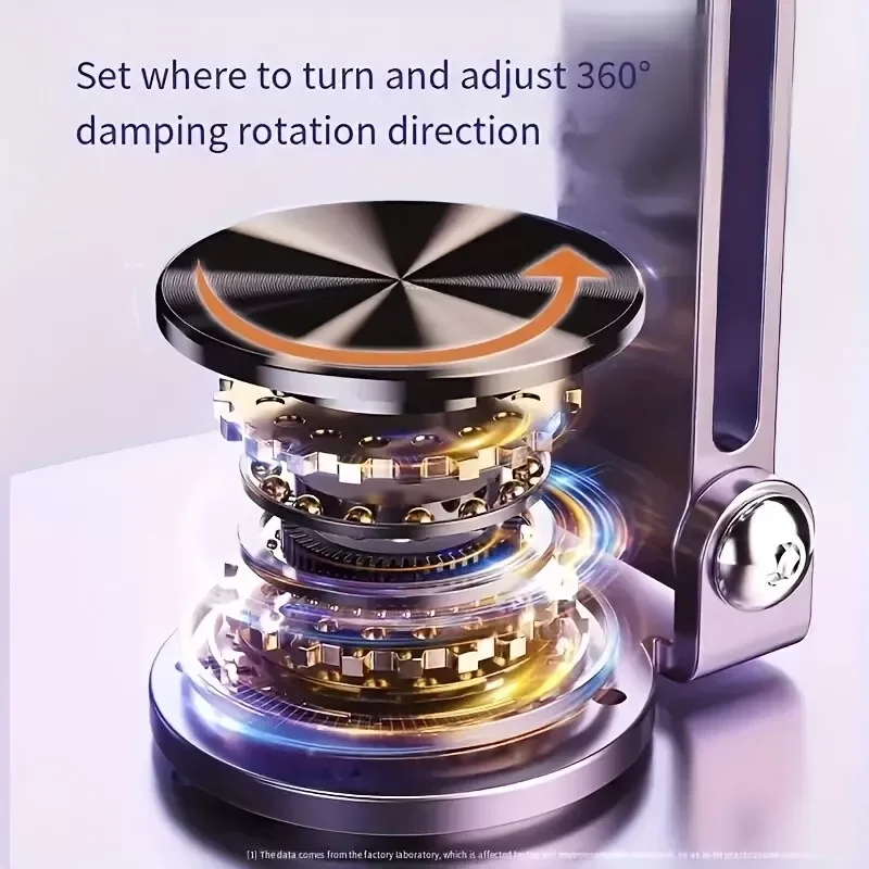 Aluminum Alloy Rotatable Cell Phone and Tablet Stand - 360 Degree Adjustable Des
