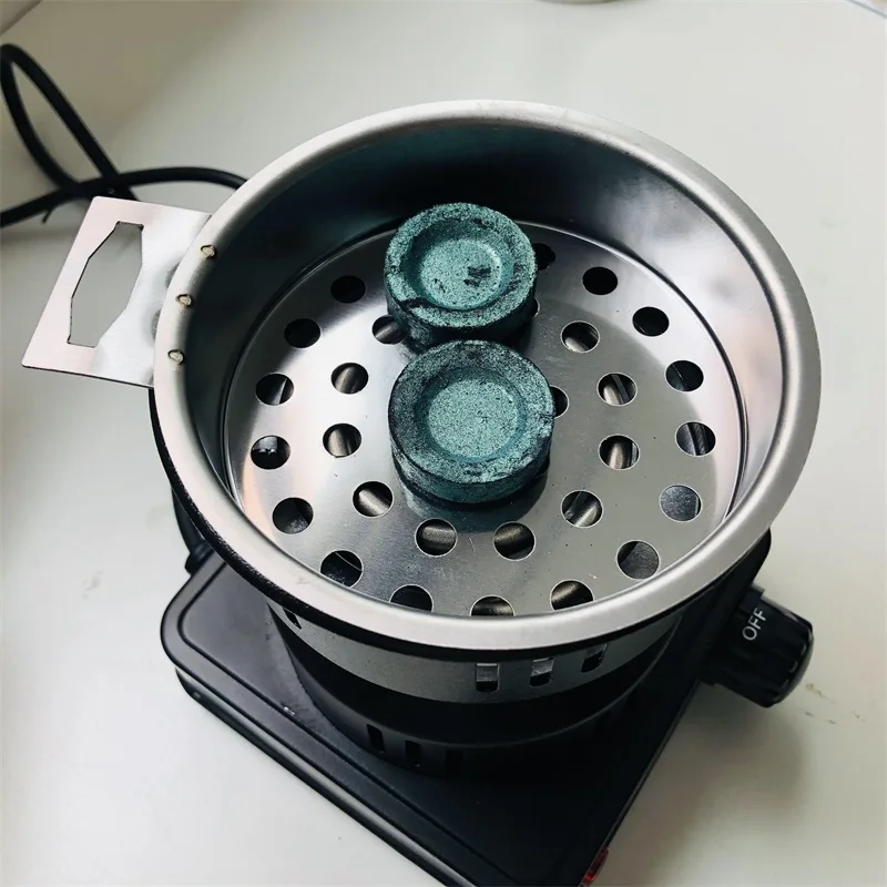 Blue Shisha Charcoal Incense Holder Quick Light Scentless Smokeless Coconut Premium Hookah Shisha Hokah Shisha Electric Charcoal