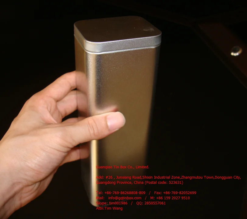 Plain or Custom Brand Tea Packaging Tin Box Metal Tin Boxes for Tea Storage Metal Tinplate Tea Caddy Airtight Plug Lid