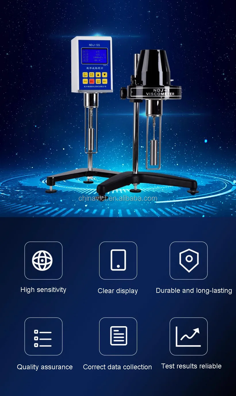Ndj5s High Temperature Rotary Digital Viscosity Meter Buy