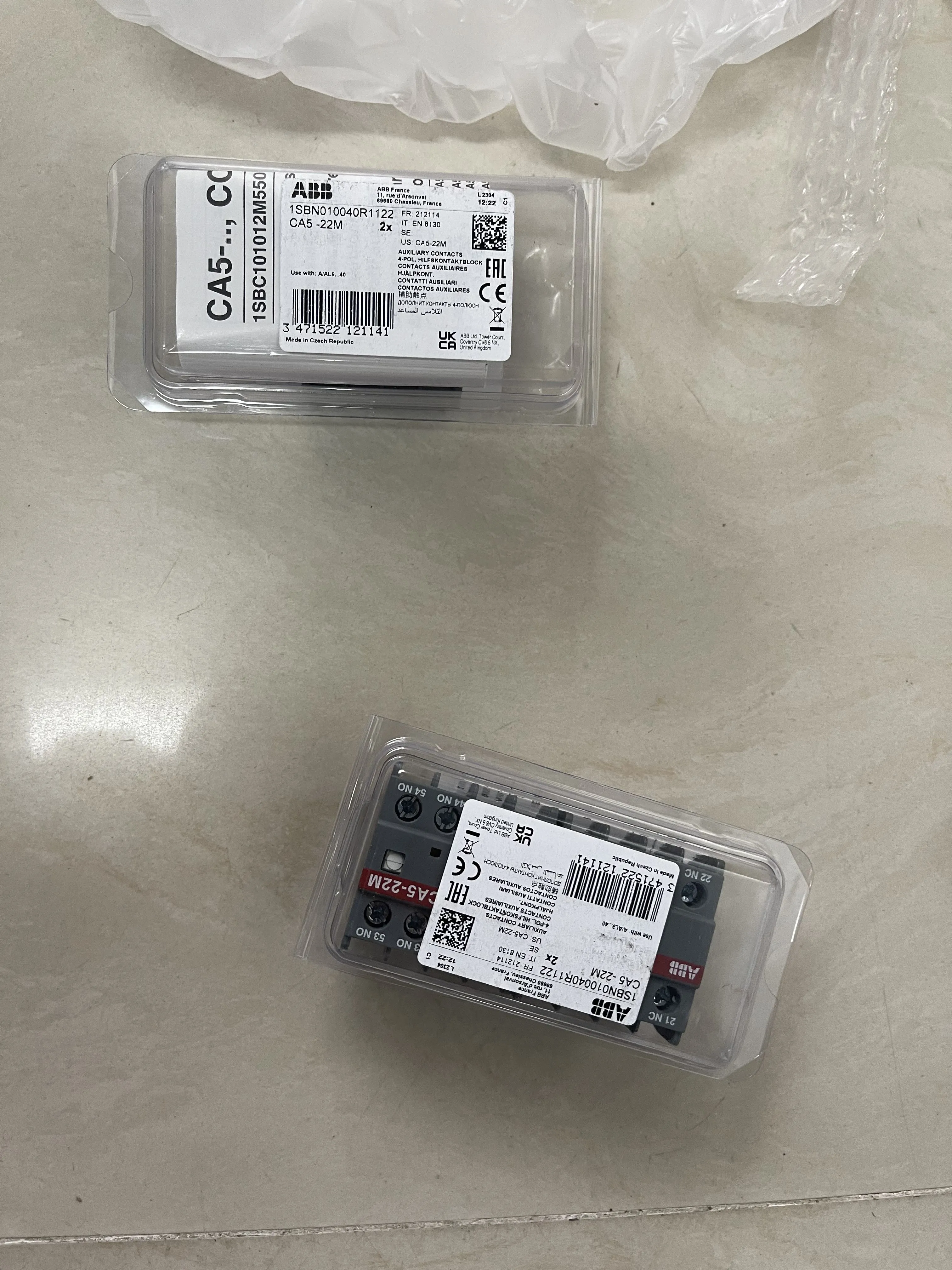 ABB Auxiliary Contact Block CA5-22M ABB Auxiliary Contact Block CA5-22M